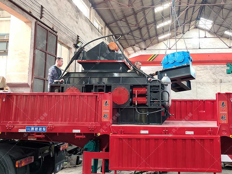 全自动液压对辊破碎制砂机发货